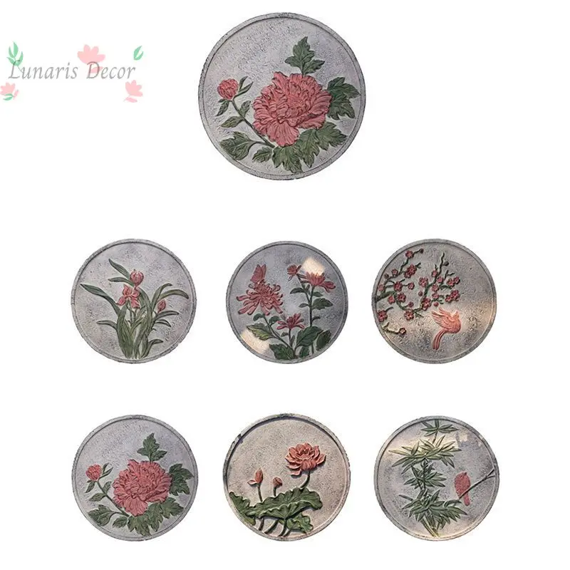 6PCS Villa Garden Garden Park Antique Artificial Culture Stone Ground Stepping Board Outdoor Floor Tile Paving Stone