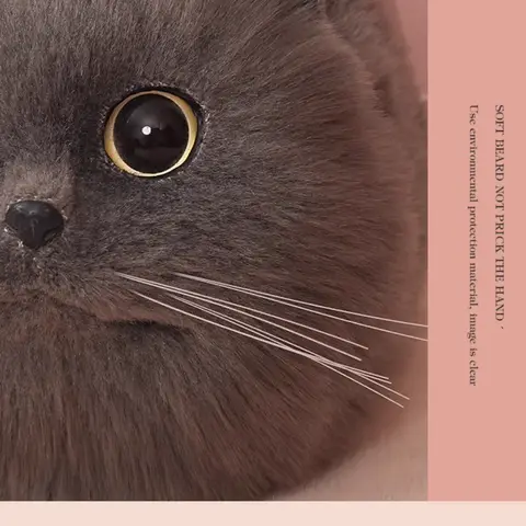 En axelväska Kvinnlig design Liten herr Messengerväska Mångsidig handgjord höst- och vinterplysch söt kattväska 8 best sales katt plyschväska - №1