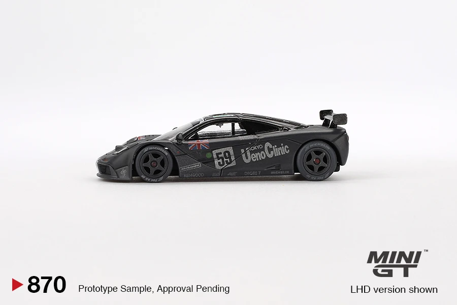 MINIGT 1/64 แม็คลาเรน F1 GTR # 59 1995 Le Mans 24Hr Winner MGT00870-CH รถอัลลอยด์รถยนต์โมเดลโลหะหล่อของเล่นเด็กชาย