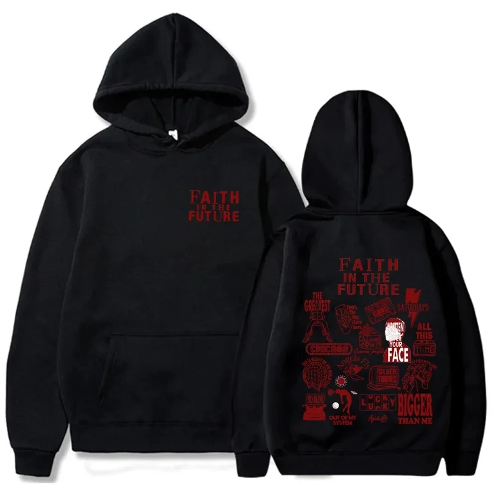 Man Woman Hip Hop Hoodies for Fans Faith In The Future Album Series 2024 World Tour Hoodie