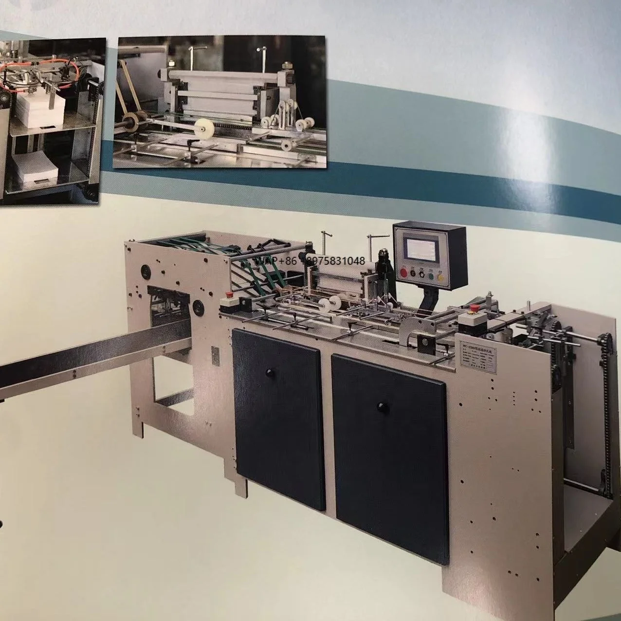 Automatic High-Speed PLC Core Components Paper Cardboard Hole Punching Machine for Notebook Calendar Making New