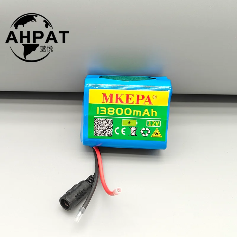 2025 جديد محمول 3S2P 13800mAh 12V 18650 مراقبة البطارية المحمولة سعة كبيرة بطارية ليثيوم أيون BMS أضواء LED #5