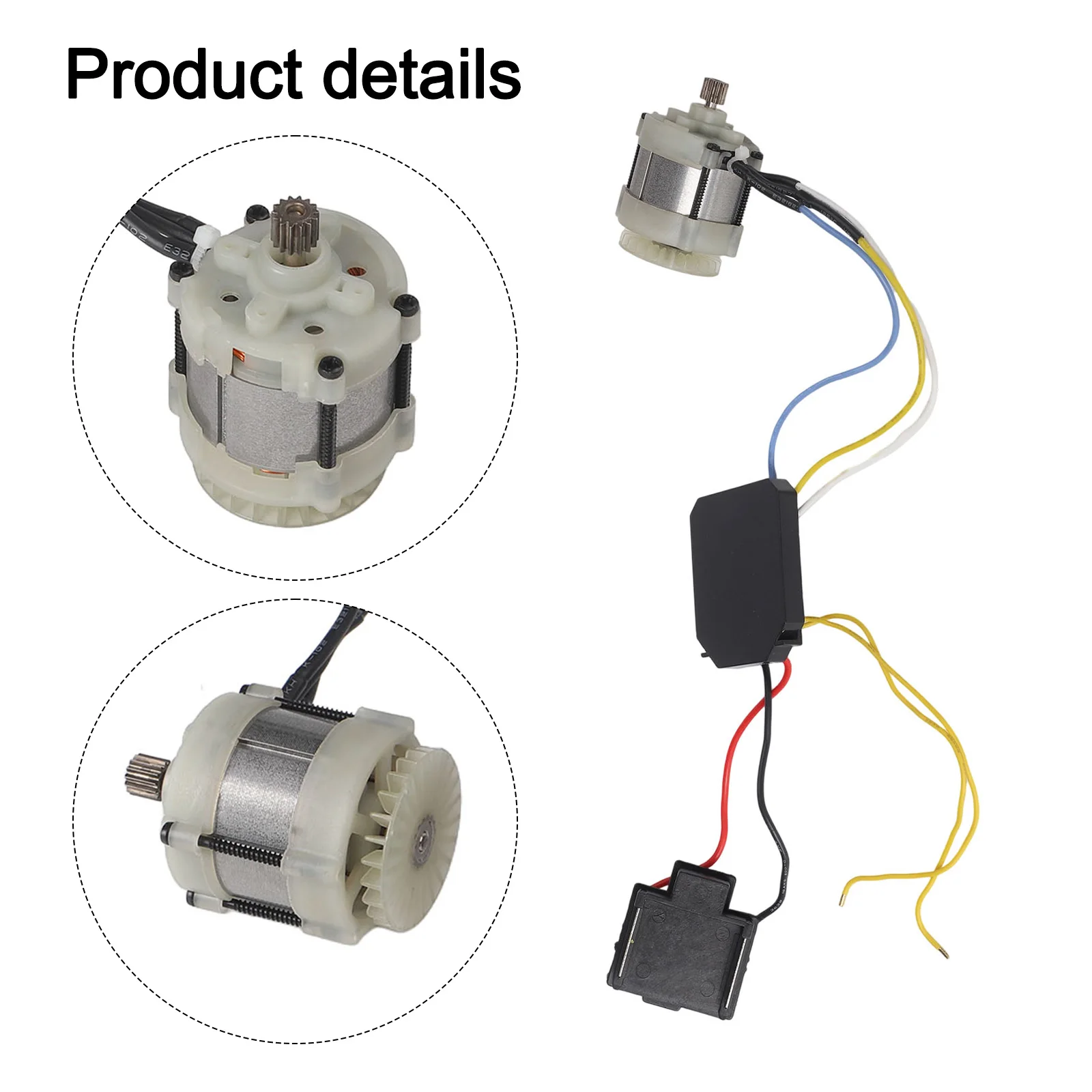 Brushless Motor Assembly Electric Chain Saw Motor Metal Shell Replacement Motor 14 Teeth Motor Control Panel Motor 14 Teeth