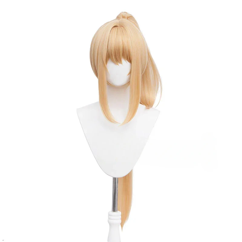 Game Goddess of Victory: Nikke Rupee Cosplay Wig Women Long Blonde Synthetic Hair Halloween Role Play Party Carnival Wigs Prop
