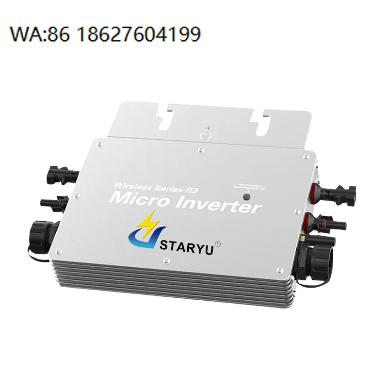 600-800W Single-Phase Grid-Connected PV Micro Inverter Built-in MPPT 93.7% Efficiency EU US Standard Home Solar System