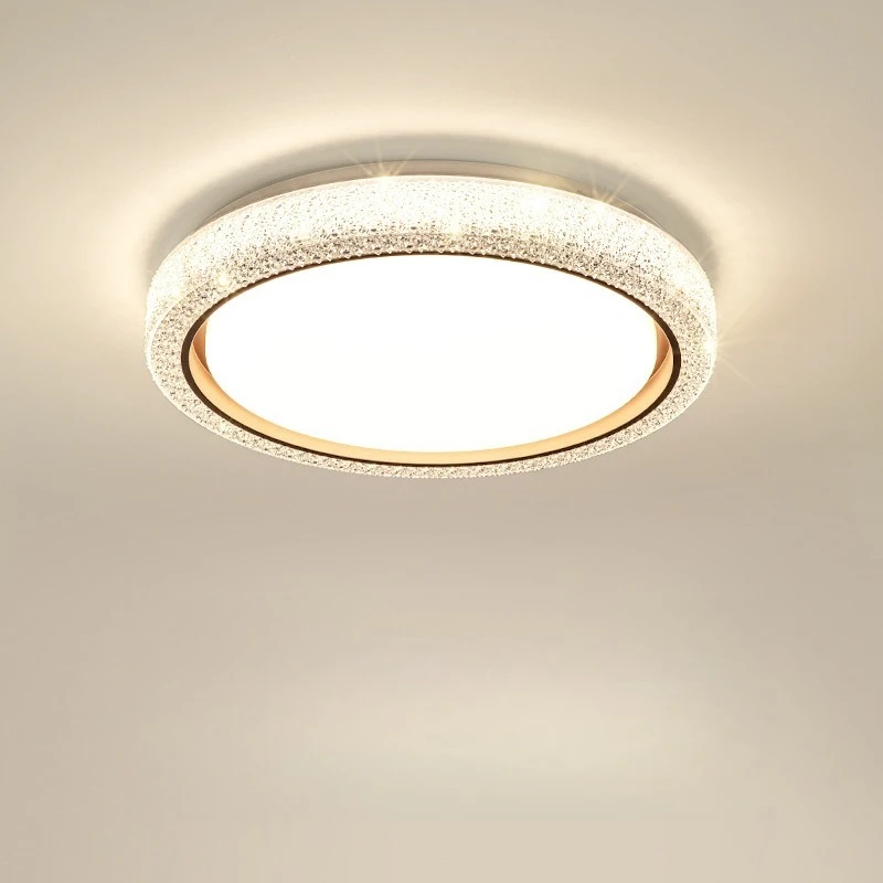 Modern Minimalist Round Crystal Luxury LED Ceiling Light Kids Bedroom Living Room Master Bedroom Home Decor New Energy Saving