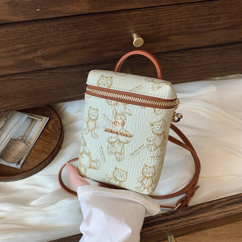 

Beibaobao New Cartoon Couple Mobile Bag Crossbody Bag Design Single Shoulder Versatile Handheld Women's Bag messenger bag