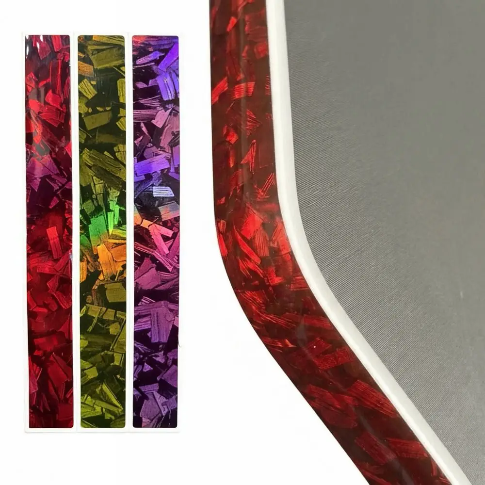 18mm Pickleball Racket Edge Sticker Universal Punk Style Paddle Head Edge Tape Scratch-proof Anti-fall Frame Protective Tape