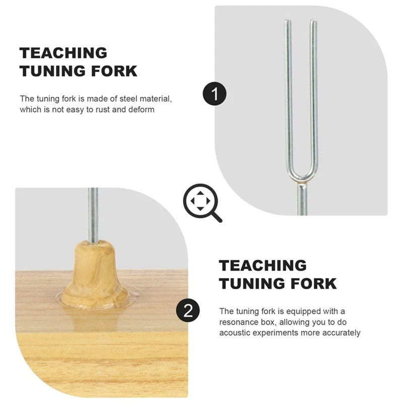 New 512HZ Tuning Fork With Wooden Resonator For Sound Therapy, Yoga, Meditation And Relaxation