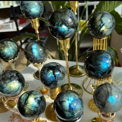 Natural labradorite crystal ball The magic of nature makes it have a unique glow and is the first choice for gifts