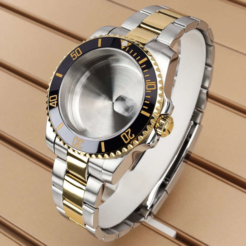 

Роскошный корпус для часов 40 мм, аксессуары для браслетов Submariner GMT YACHT NH35 NH36 NH34NH38 Miyota8215 Eta2824 PT5000, сапфировое стекло