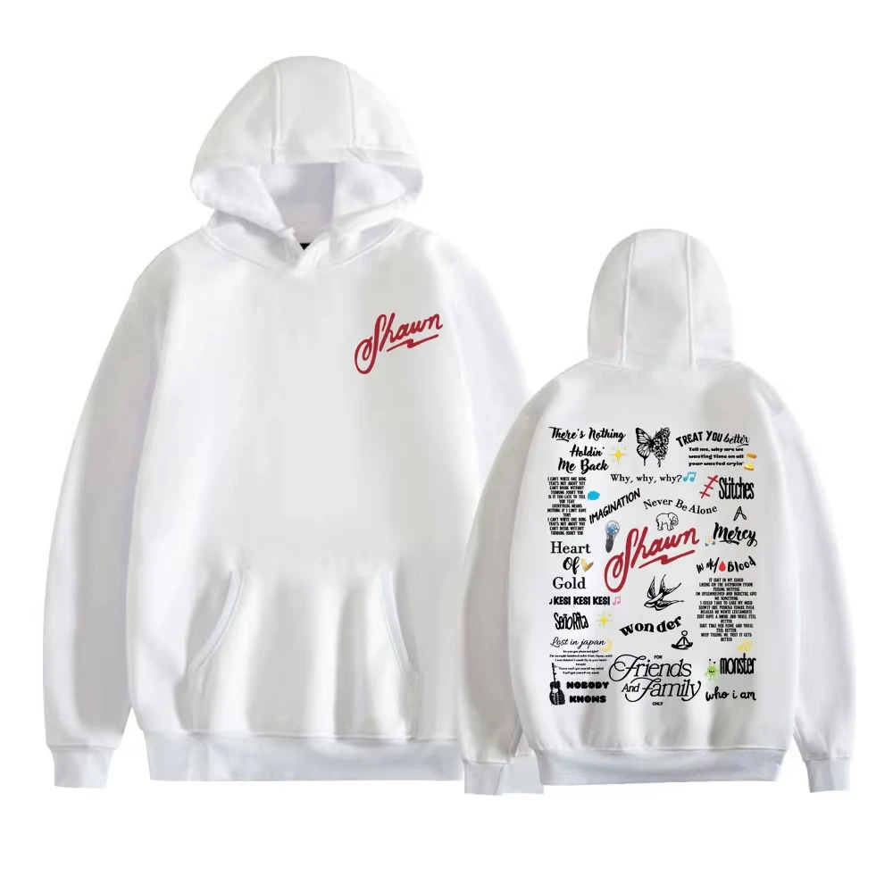 Shawn Mendes Album Tour 2025 толстовки с принтом для мужчин и женщин, повседневная флисовая толстовка большого размера, мужские винтажные толстовки в стиле хип-хоп, поп-музыка