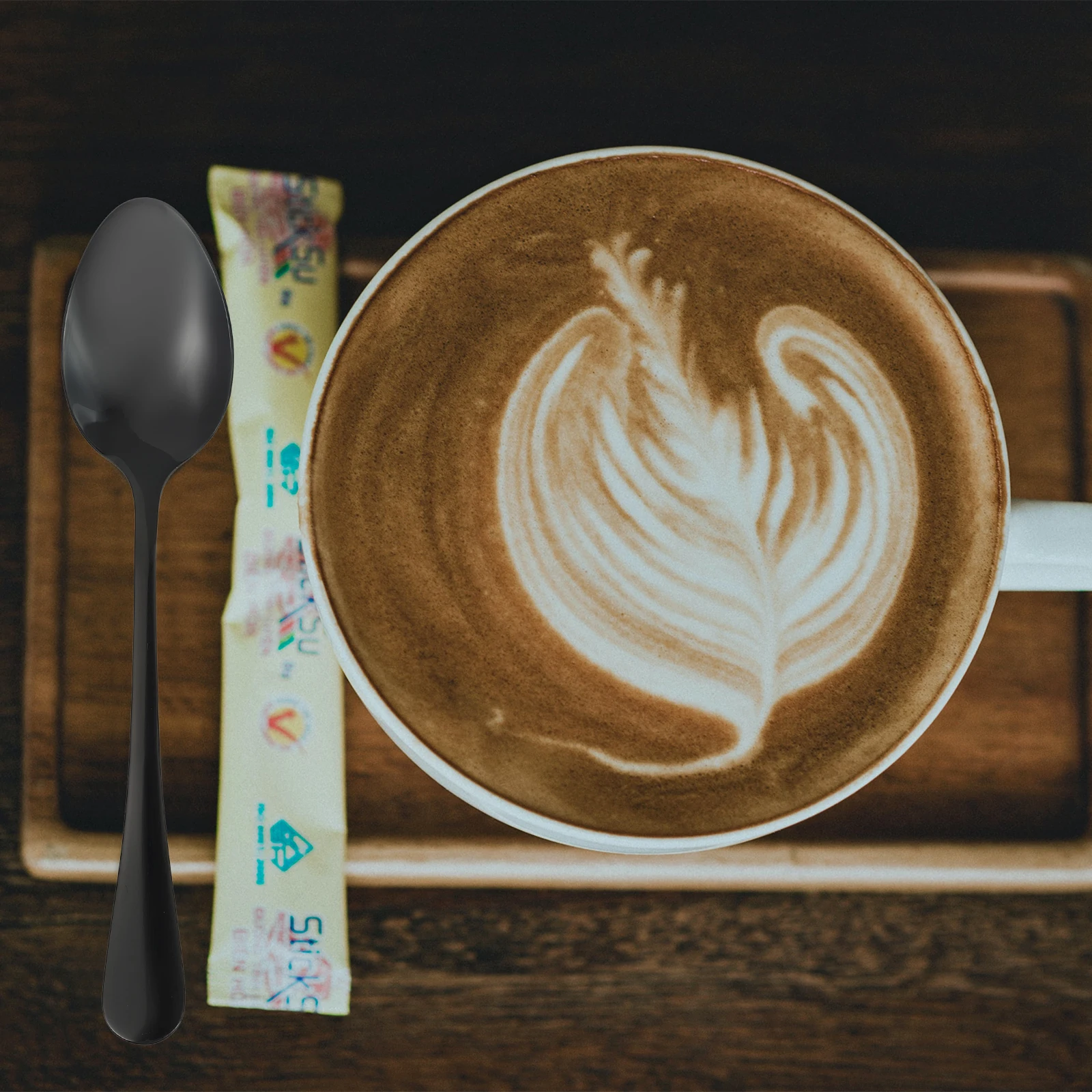 

Stainless Steel Spoon Smooth Polished Anti Rust Healthy Food Spoons Coffee Spoons Home Tableware Elegant Dining Kitchen