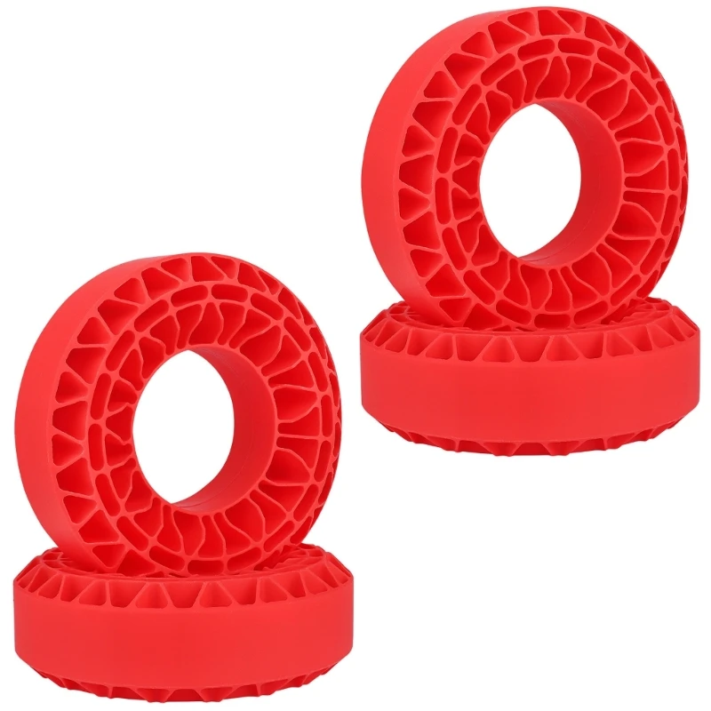 4 قطعة إطار سيليكون إدراج ل 1/10 تسلق سيارة سيليكون المخمدات بطانة لنموذج مركبة متعددة التضاريس القدرة على التكيف 15UB