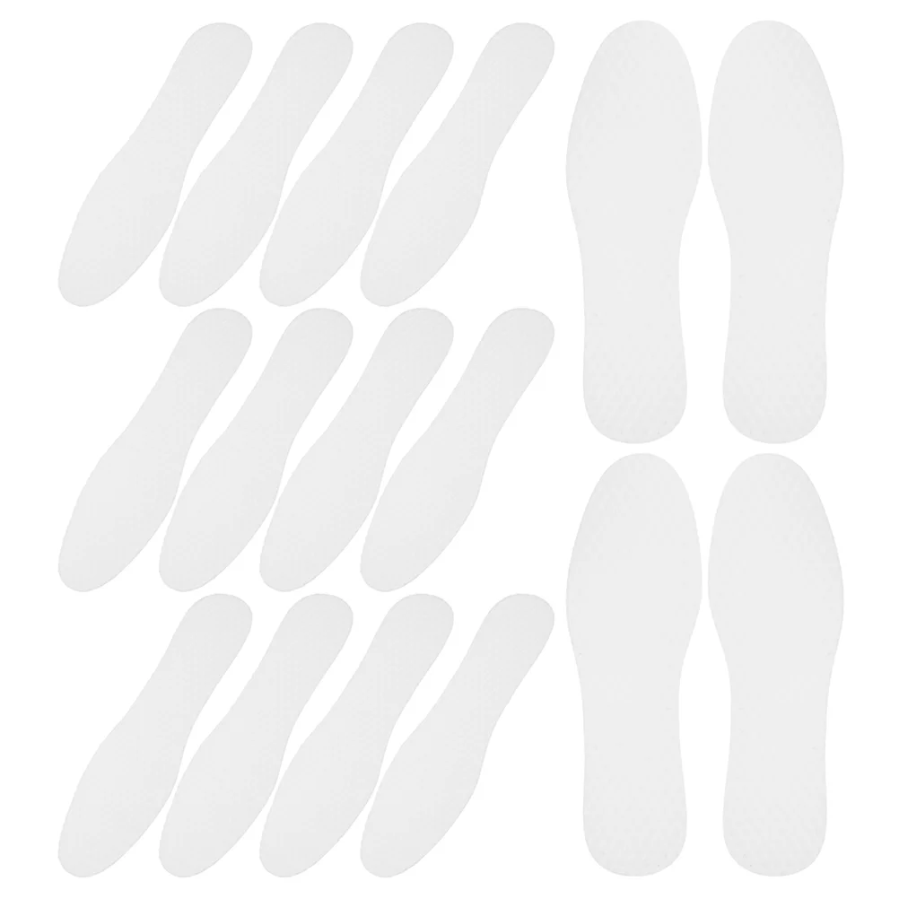 20 Pairs White Pulp Insole Shoe Insoles Inserts Men Sports Massaging for Sneakers Shoes Cushions