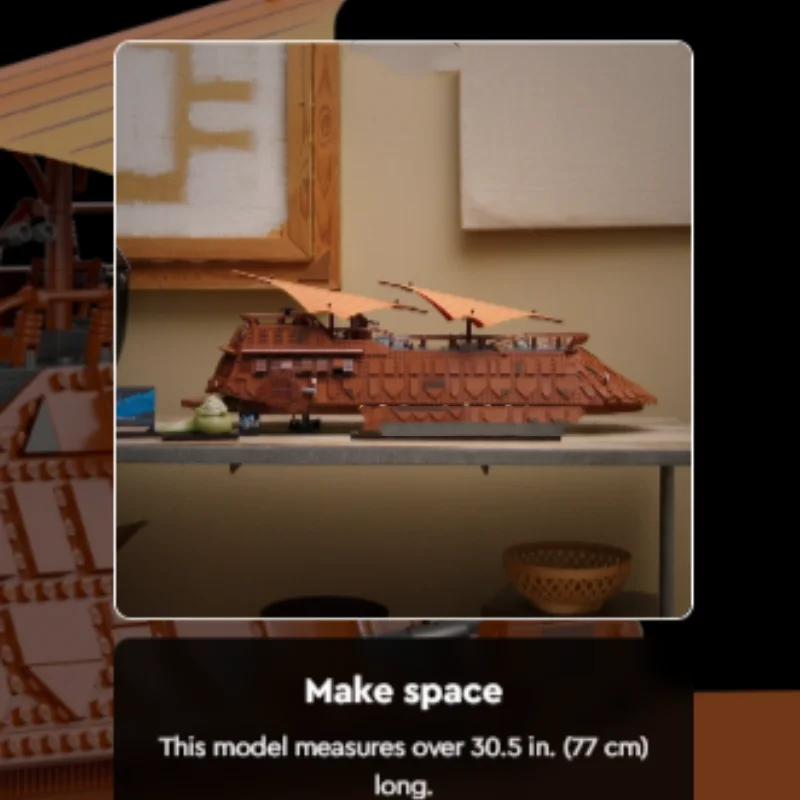 3942 Stück Jabba's Sail Barge Space Wars Modell Fantasy Ucs Figuren Bausteine Ziegel Spielzeug für