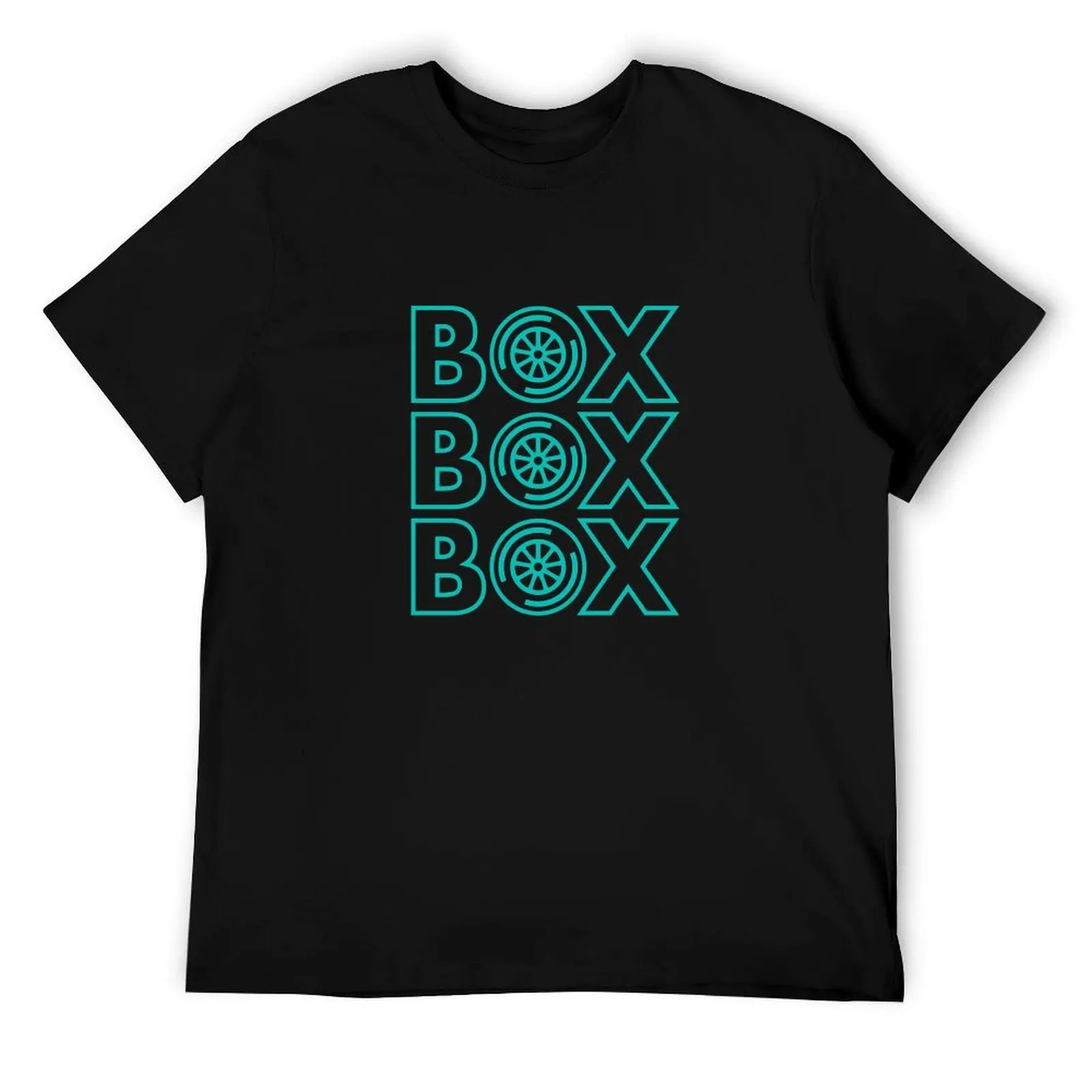 

Box Box Box Silver Arrows F1 Tyre Design T-Shirt cotton t shirts high quality t shirts for man pack cotton T-Shirt