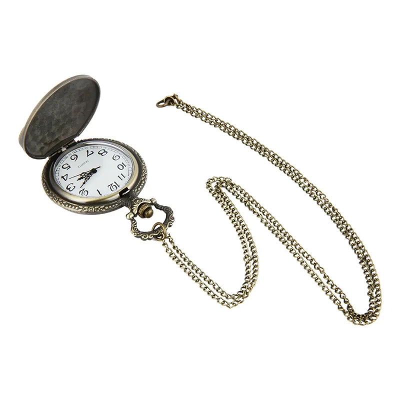 Retro motorfiets patroon quartz zakhorloge ketting hanger ketting cadeau voor mannen vrouwen