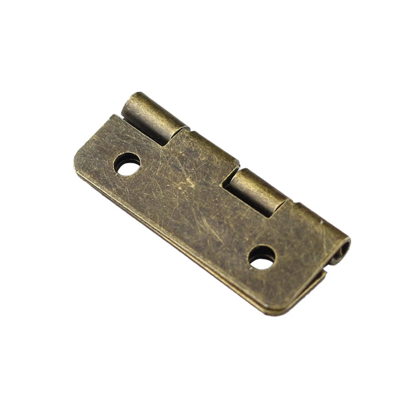 10pcs Antique Bronze/Silver/Gold Cabinet Hinge Jewelry Wood Boxes Luggage Furniture Connectors Hinges For Decoration Hardware