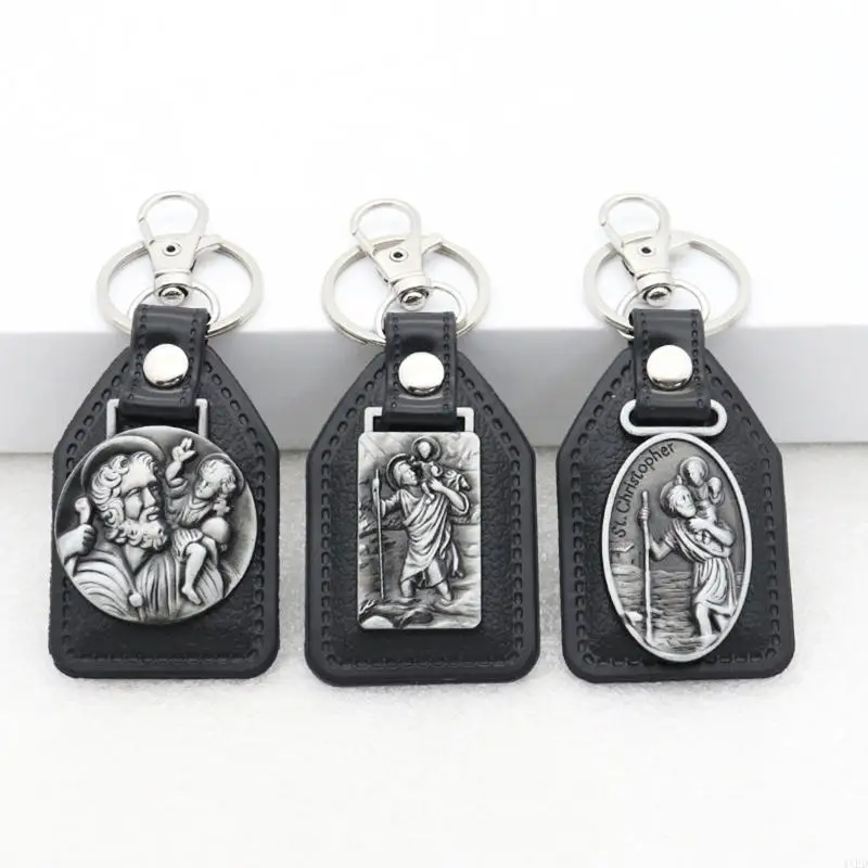 4XFD Christian Keychains Detailed Metal Religious Decorations for Friend Family Skin-Friendly Keychains Not Harm to Health