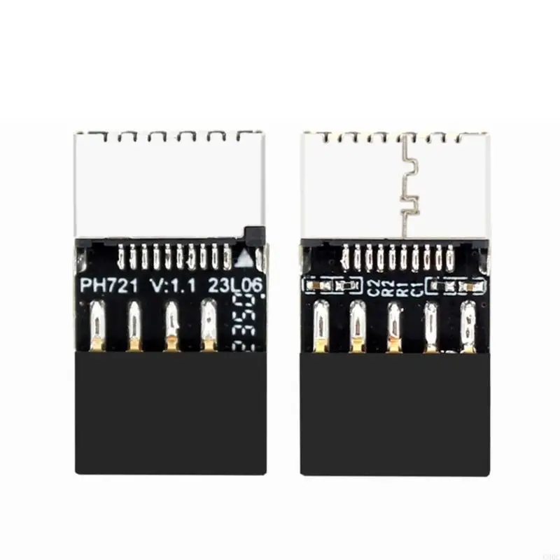 C90C USB 2.0 to TypeE Front Panel Header Adapter for Seamlessly Data Transfer PC