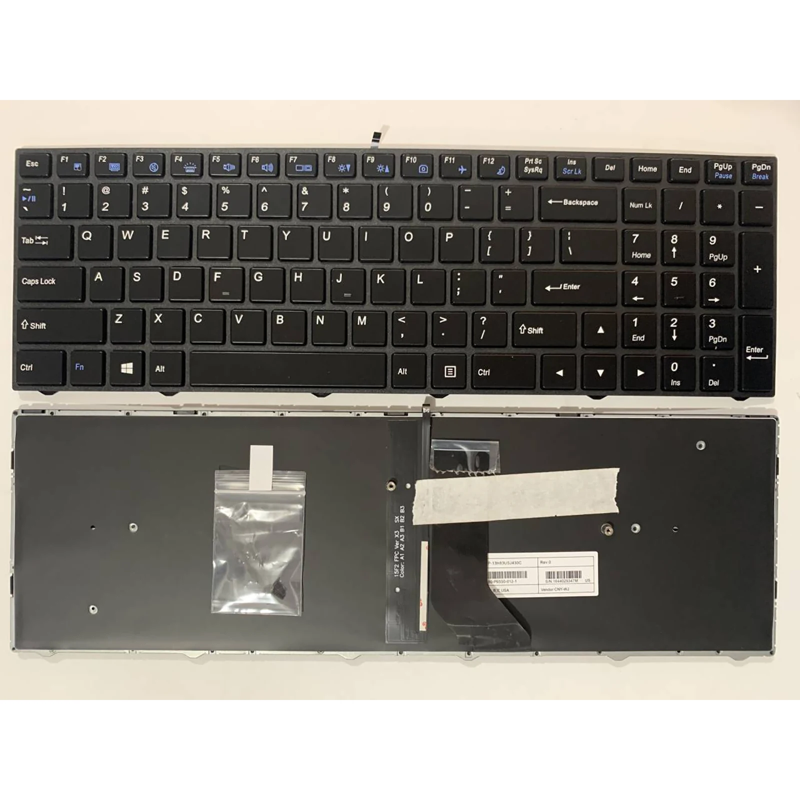 

Laptop keyboard US Layout for CLEVO N250 N250PU N250GU N250JU N250LU N250WU N250BU