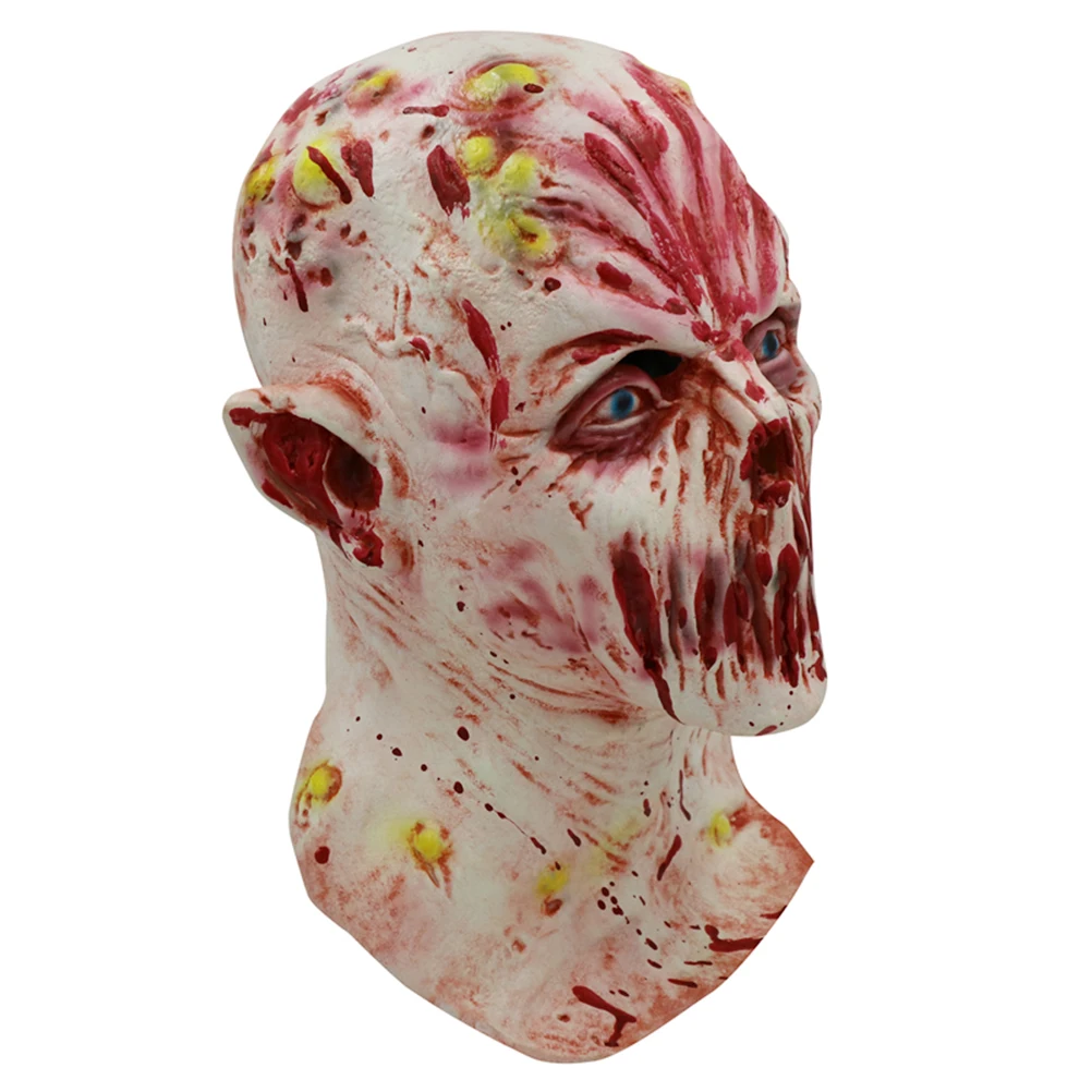 

Zombie Mask Masquerade Horrible Human Head Halloween Party Prop Face Breathable