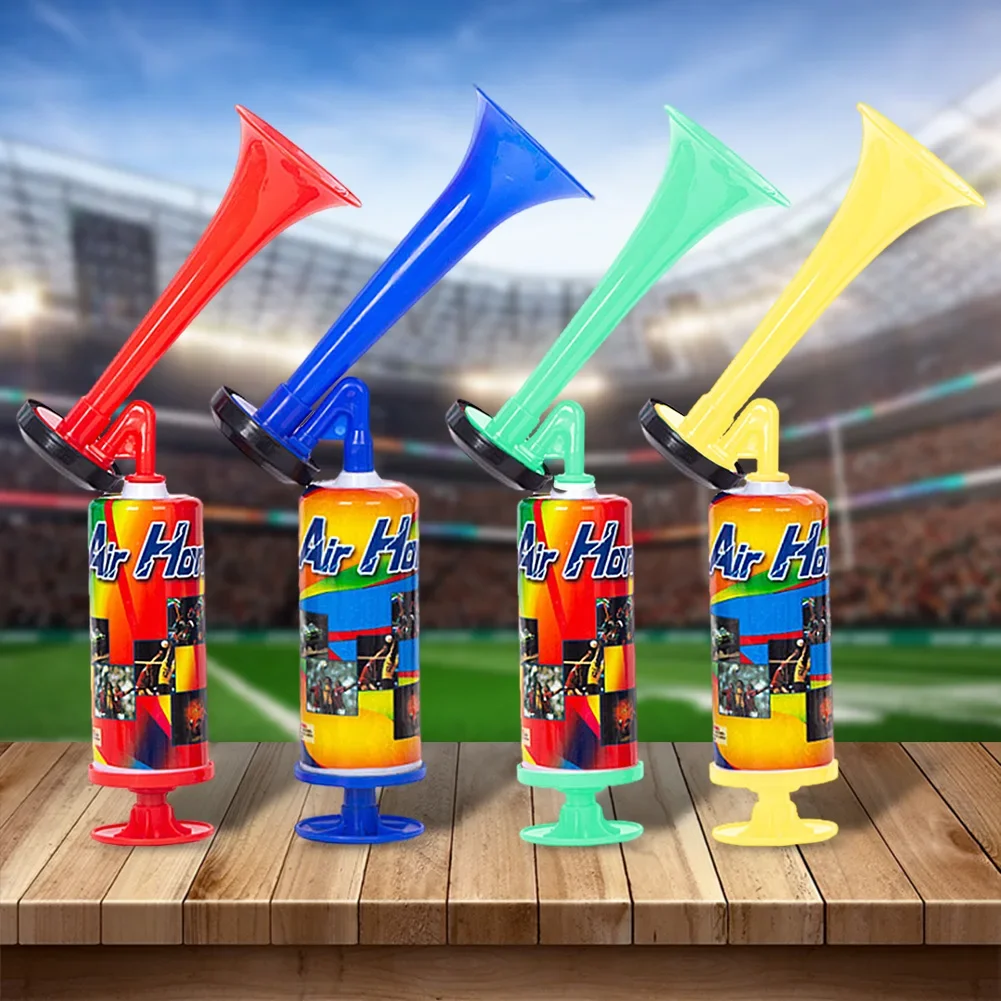 1-3Pcs Soccer Horn Football Stadium Horn Handheld Soccer Air Cheering Horn Handpush Pump Blast Air Horns for Sports Events