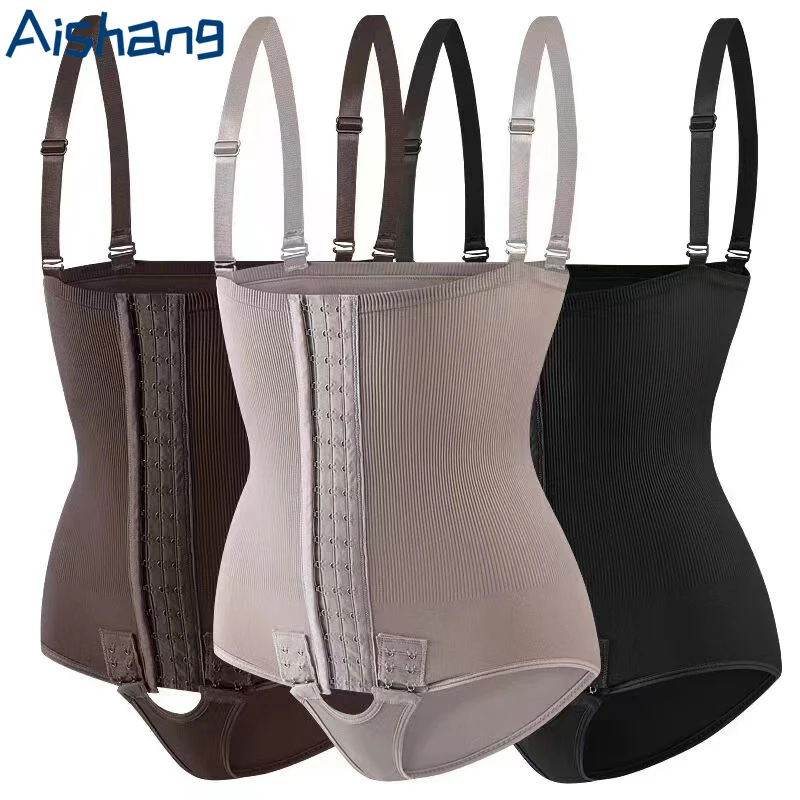 Women Shapewear Bodysuit High Waist Trainer Girdle Shorts Tummy Control Panties Body Shaper Butt Lifter Compression Underwear