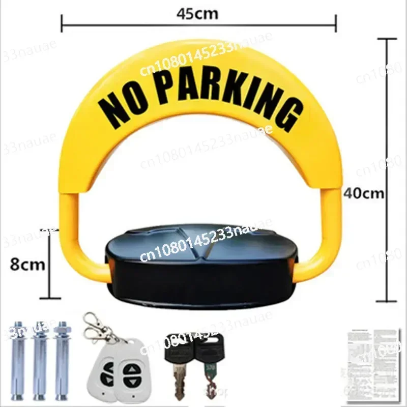 Remote Control + Automatic Parking Lock, Auto Induction Alarm Private Car Parking Latch, Carport Driveway Space Barrier Guard.