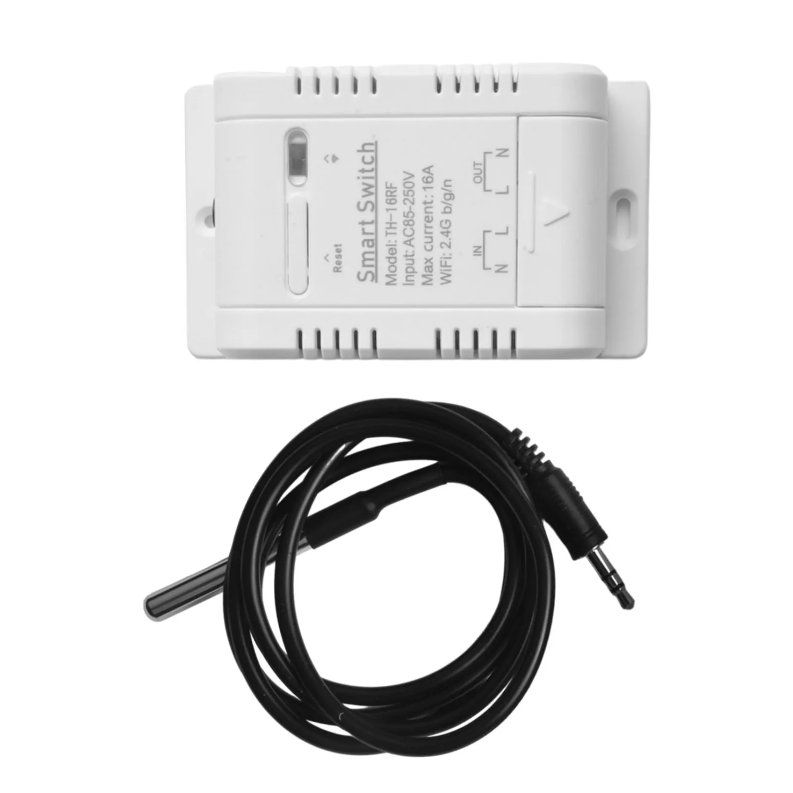 Capteur de température à interrupteur intelligent AC 85-250V, haute précision, télécommande domestique, synchronisation, étanche, sans fil, avec sonde