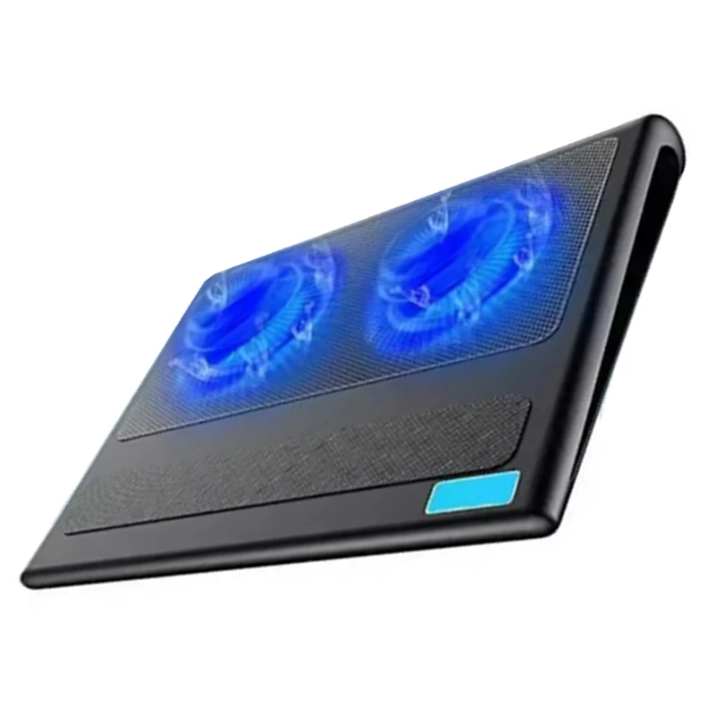 Laptop Cooler Base Metal Mesh Gaming Laptop Stand 2 Fans USB Interface Air-Cooled Silent Cooling Device-WDL view 6