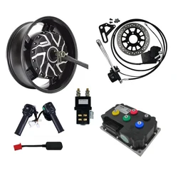 QSMOTOR 8KW 6.0x17inch Electric Motorcycle Hub Motor Kits