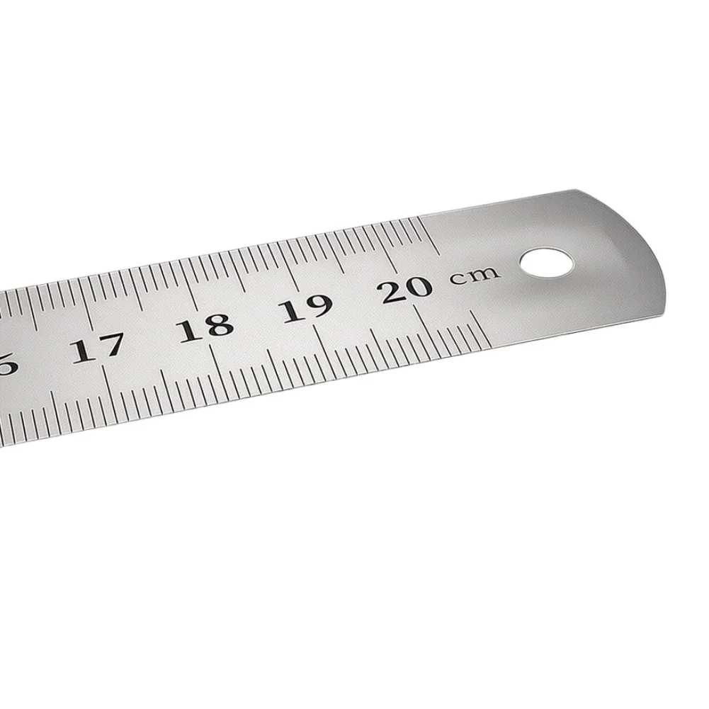 Stainless Steel Ruler with 20 cm 30 cm 50 cm Options Etched CM MM Readings Build for Drafting Crafting Woodworking