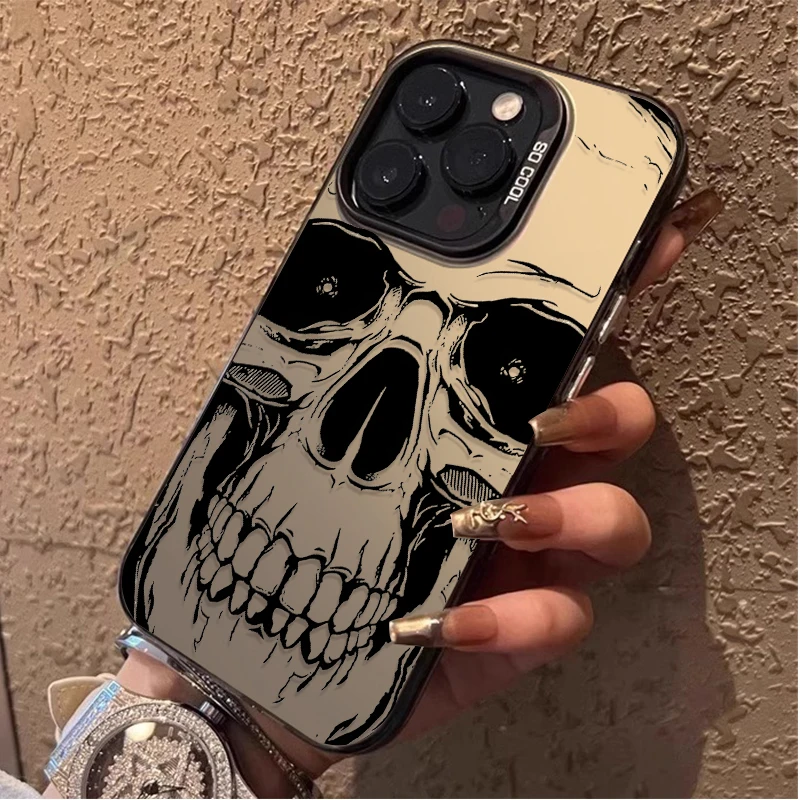 حافظة لهاتف آيفون 17 16 15 14 13 12 11 Pro Max Plus 17 Air 16E X XR XS Max غطاء خلفي ممتص للصدمات صلب