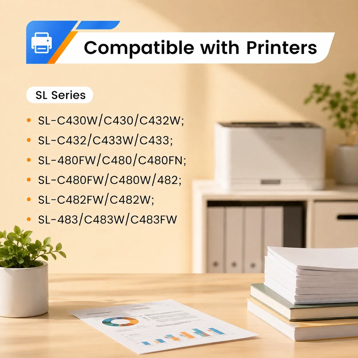4PK CLT 404S Toner Cartridge CompatiblE For 404S Xpress C480FW C480W