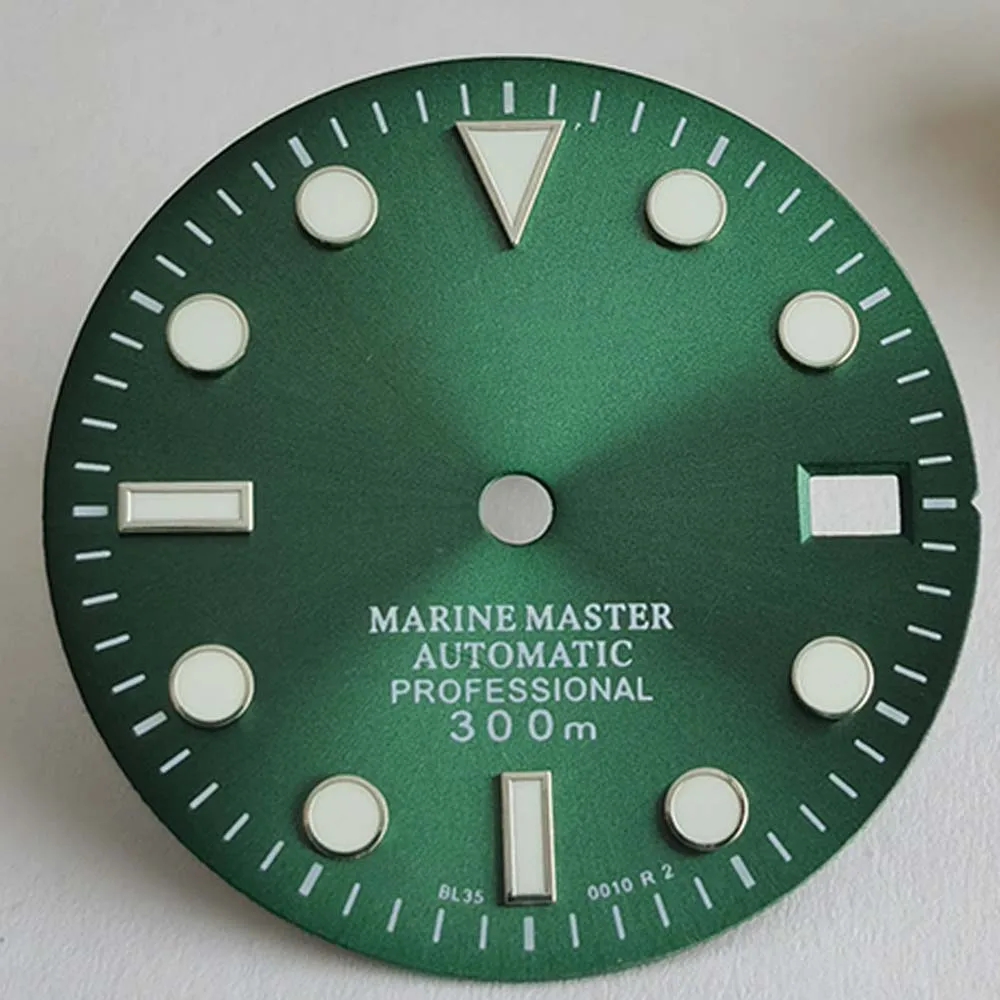 New Water Ghost NH35 S dial 28.5mm green glow-in-the-dark NH36/4R35/4R36 literal watch accessories