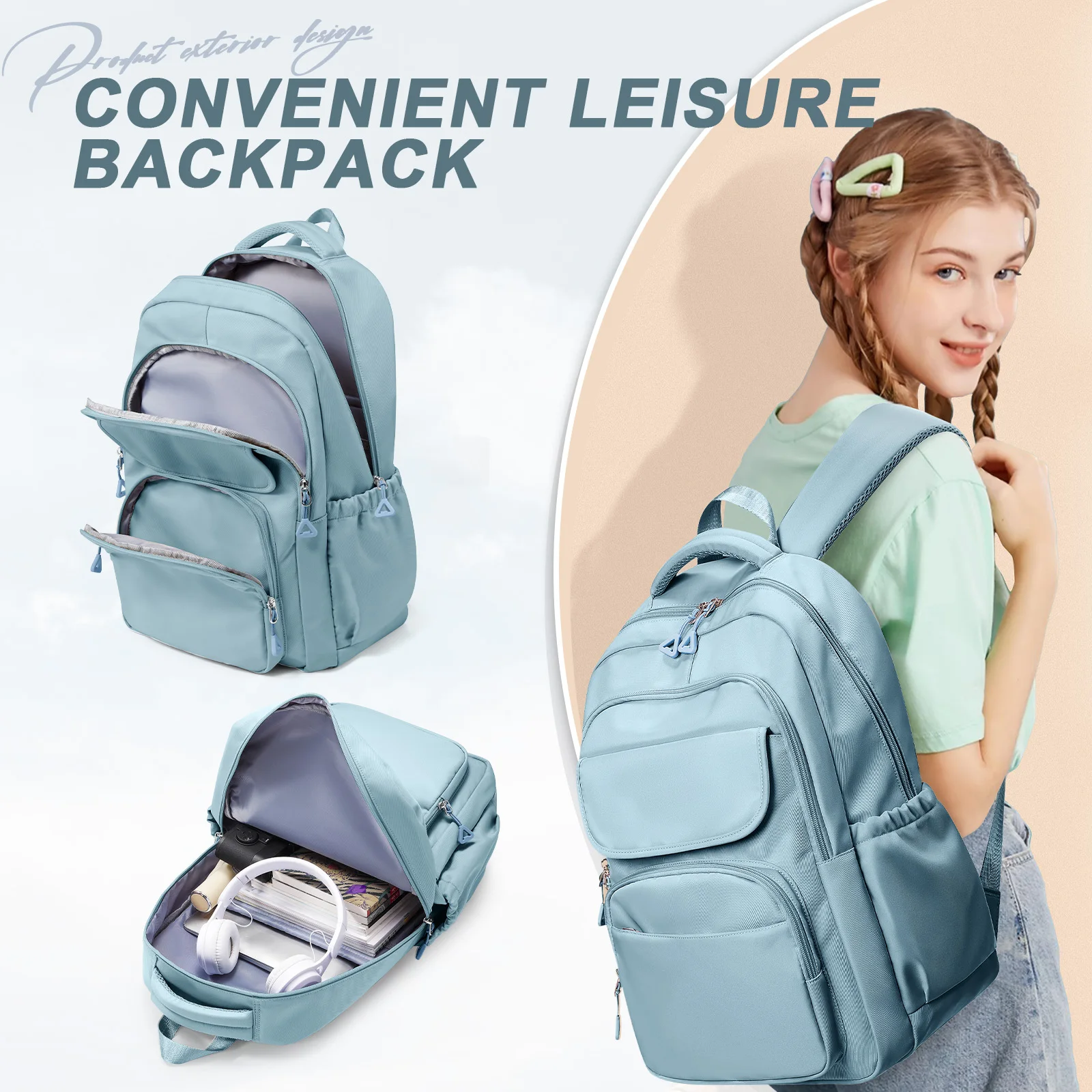 College School Laptop Backpack , Teenage Boy Girls Travel Backapck Kids Casual Daypack , Waterproof Middle School Bag Boys Girls