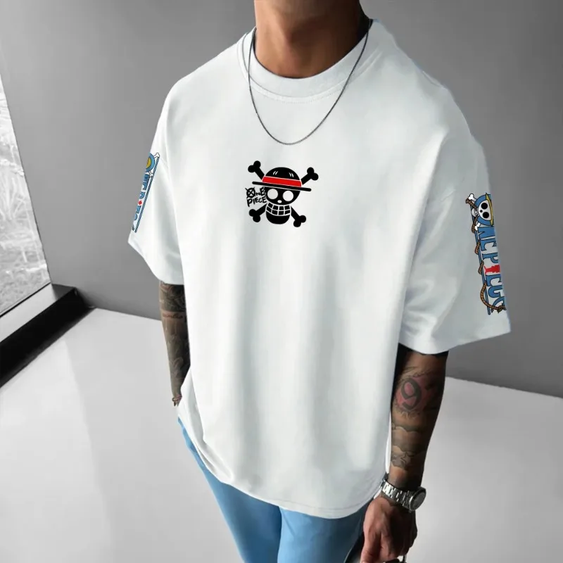 

ONE PIECE Animation Derivatives Luffy Printing Men's and Women's Summer Fashion Street T-shirt、Hoodie、Shorts and Sweatpants