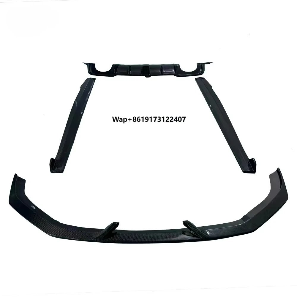 أعلى المواد ألياف الكربون الجبهة الشفاه التنانير الجانبية الناشر الخلفي مصدات السيارة ل Rs3 8 فولت 2017-2019