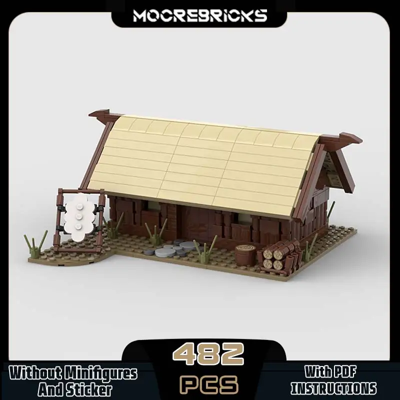 MOC – blocs de construction stables, Style Architecture modulaire, cabane, forgeron, modèle technologique, briques, jouets pour adultes, cadeaux de noël