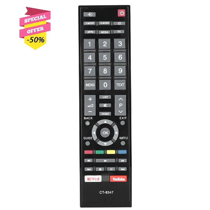 

CT-8547 Remote Control For Toshiba LED TV 49L5865 49L5865EV 49L5865EA Remote Control 32L5865 43L5865 49L5865 43U5069 43U5865