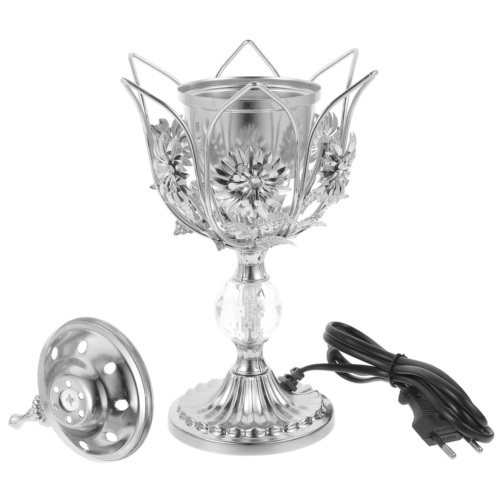 

Electric Incense Iron Vintage Plug-In Aroma Therapy Home Aroma Incense Burner Decor Table Ornament Decorative Censer Holder