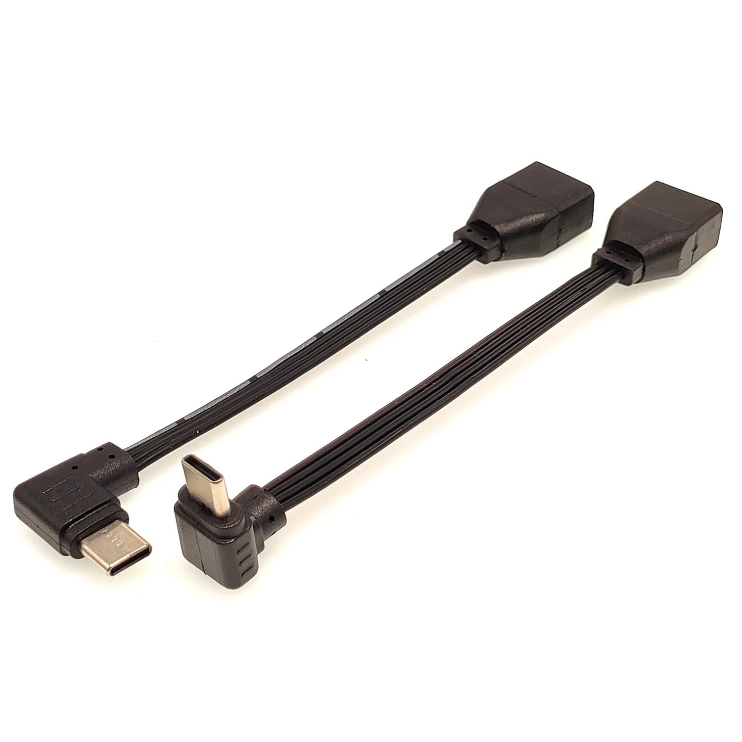 Type-C OTG to USB Female adapter USB 2.0 90 degree Right angle elbow bend short 10CM 20cm 30CM 50CM