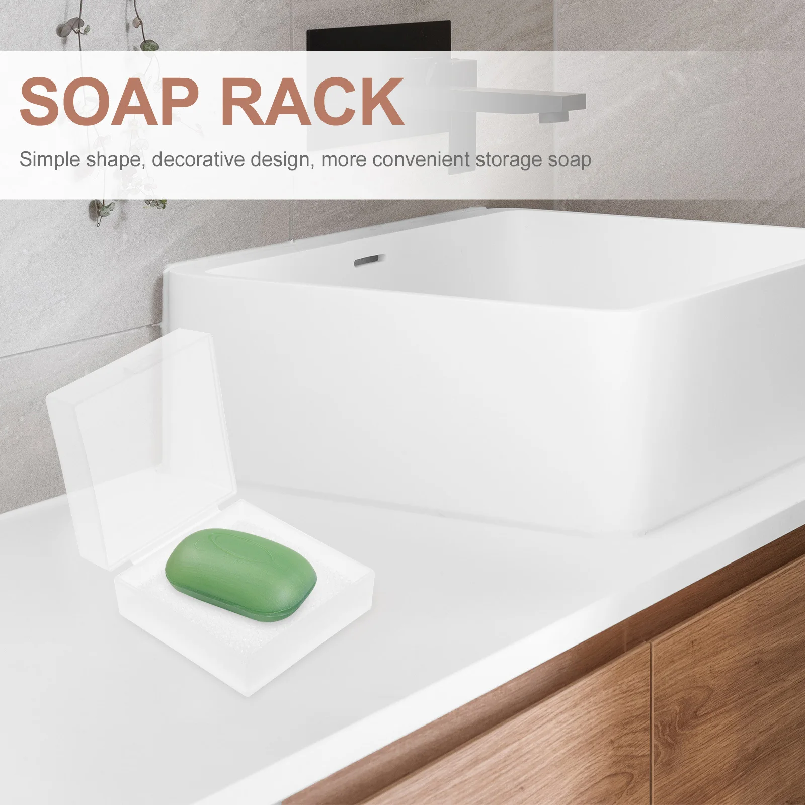 

2pcs Travel Box With Sponge Leak-Proof Lid Portable Bar Container For Bath Gym Camping Shower Toilet Household Gift Soap Travel