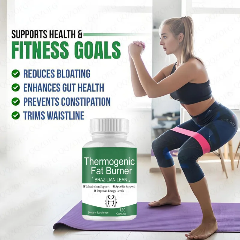 열 생성 캡슐 천연 지방 연소 보충제 신진대사 촉진 에너지 증진 체중 관리 지원 식이 보조제