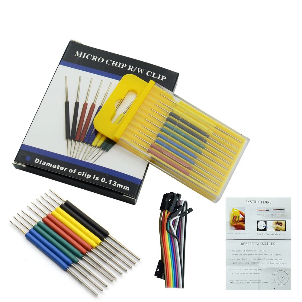 

10X Универсальный зажим для микросхем SOP SOIC TSOP MSOP SSOP SMD IC Test Clip pin Socket Adpter Programmer для логического анализатора