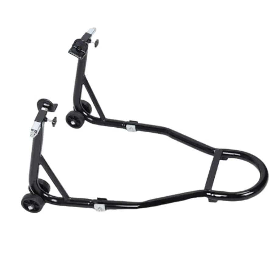 

Rear Wheel Lift Stand Heavy Duty Paddock Stand with U L Adjustable Swingarm Spool and Anti Slip Base Pads for Universal Motorcy