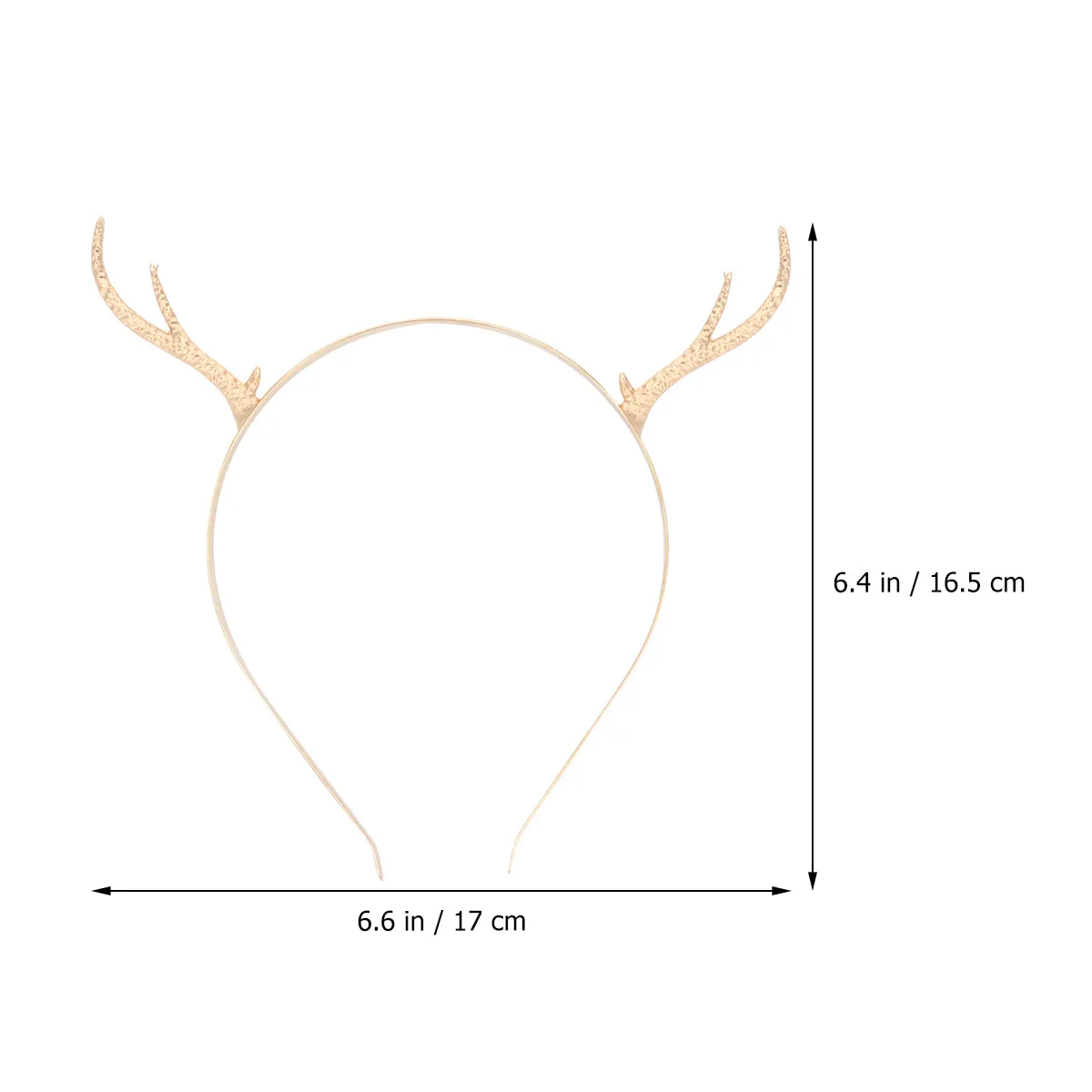 2Pcs Xmas Antler Hair Clasp Realistic Holiday Headband for Christmas Party Winter Event Decor Kids Adult Accessory