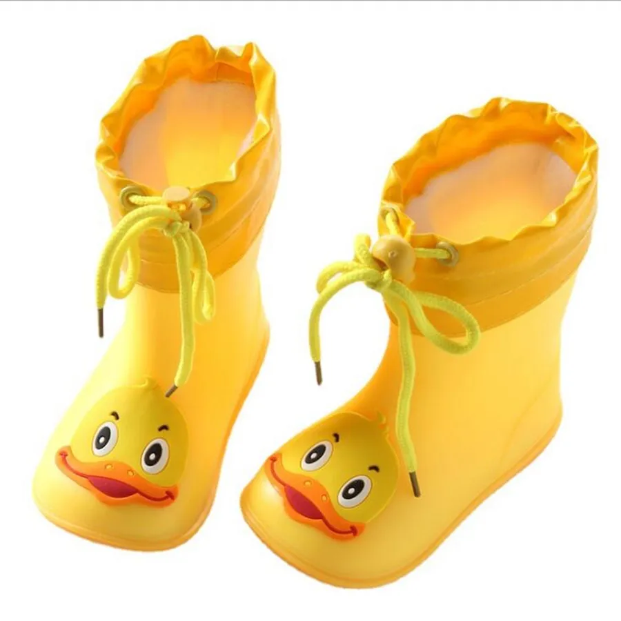 Classic Children Shoes PVC Rubber Kids Baby Cartoon Shoes Water Shoes Waterproof Rain Boots Toddler Girl Boy Rain Boots